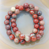 Natural Red Jasper Gemstone Beads Stretch Bracelet Healing Reiki