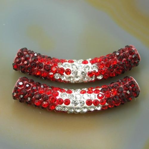 Beads with Bead Pen Kit - Red and Silver Beads with Rhinestone Star Charm  with White Pen - Limited Edition