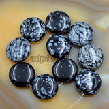 Natural Gemstones 20mm Coin Round Beads 10pcs