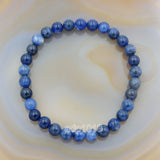 Natural Sodalite Gemstone Beads Stretch Bracelet Healing Reiki