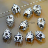 Animal Head Sparta Solid Metal Finding Connector Spacer Charm Beads 10 Pcs