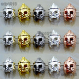 Animal Head Sparta Solid Metal Finding Connector Spacer Charm Beads 10 Pcs