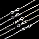 Sterling Silver 925 Italy Box Chain Necklace For Jewelry Making