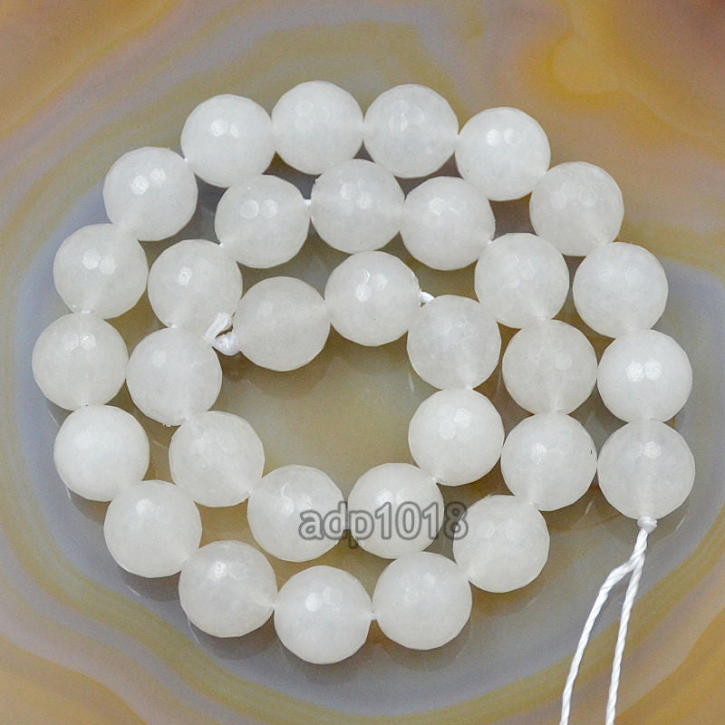 Natural Yellow Jade Gemstone Round Loose Beads on a 15.5 Strand – AD Beads