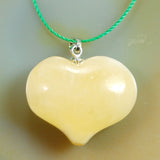 Natural Heart Gemstone Reiki Chakra Healing Bead Charm Pendant Necklace